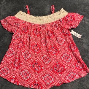 Ladies off the shoulder top